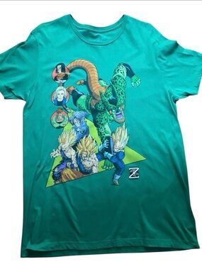 Dragon Ball Z The Cell Saga Green Graphic Tee